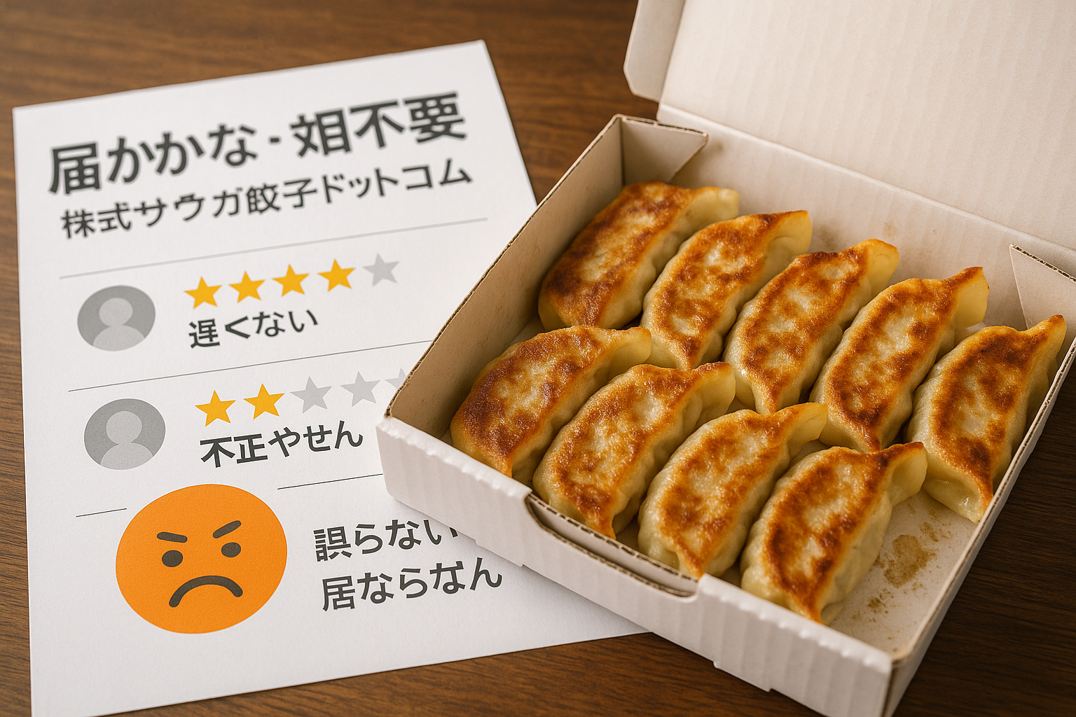 届かない・対応最悪！株式会社ワカンダ餃子ドットコムに寄せられたレビュー・評判まとめ